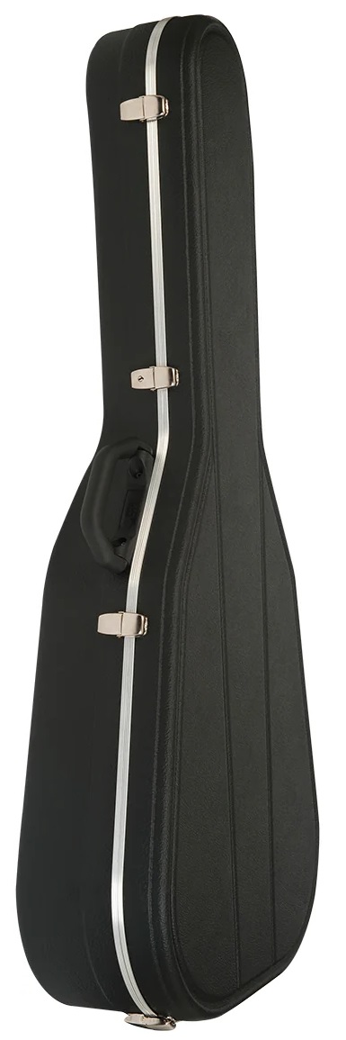 Hiscox Standard Dreadnought / Folk Style Guitar Style Hard Case STD-AC, Black & Silver